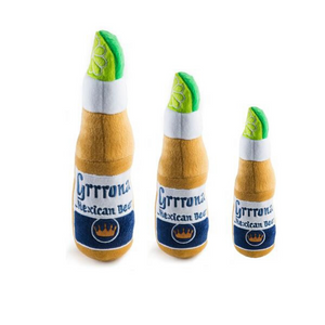 Grrrona øl legetøjsflaske - gul