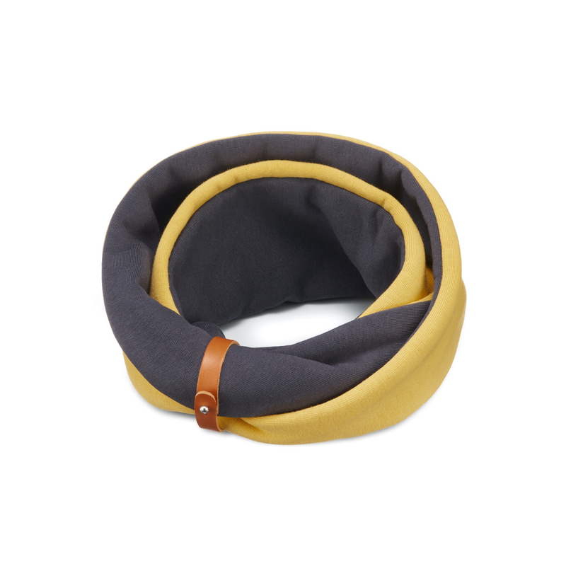 SIMO halstørklæde - gul/mørk - Designerdyr